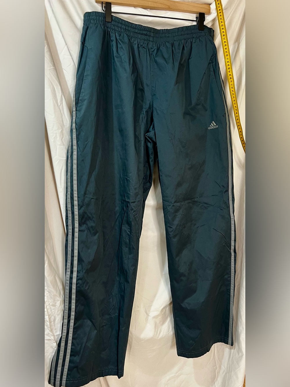 Retro StreetWear - Vintage Adidas Men's Stormy Blue CLIMALITE Track Pants